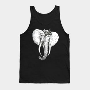 elephant and butterfly Tank Top